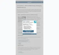 Kleine Seitenvorschau von mietrecht.de