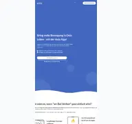 Kleine Seitenvorschau von axia-app.de