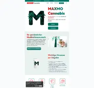 Kleine Seitenvorschau von maxmo-cannabis.de
