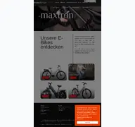 Kleine Seitenvorschau von maxtron-bikes.de