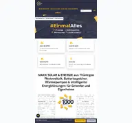 Kleine Seitenvorschau von maxx-solar.de