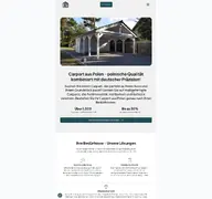 Kleine Seitenvorschau von carport-polen.de