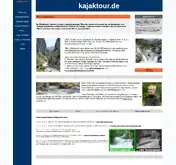 Kleine Seitenvorschau von kajaktour.de