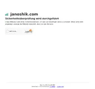 Kleine Seitenvorschau von janoshik.com