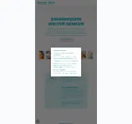 Kleine Seitenvorschau von zahnmedizinpraterstrasse.at