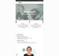 Kleine Seitenvorschau von zahnzeit-saarlouis.de