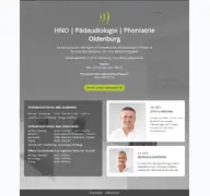 Kleine Seitenvorschau von hno-oldenburg.de