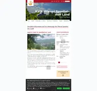 Kleine Seitenvorschau von sponheimer-land.de