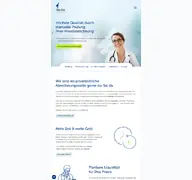 Kleine Seitenvorschau von medas.de