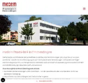 Kleine Seitenvorschau von medem.de