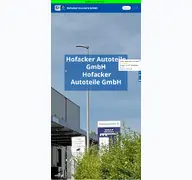 Kleine Seitenvorschau von autoteile-hofacker.de