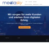 Kleine Seitenvorschau von mediasky.de