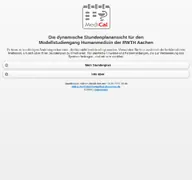 Kleine Seitenvorschau von medical.ukaachen.de