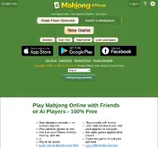 Kleine Seitenvorschau von mahjong4friends.com