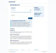 Kleine Seitenvorschau von my.standardlife.de