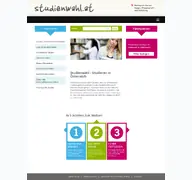 Kleine Seitenvorschau von studienwahl.at