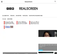 Kleine Seitenvorschau von realscreen.com