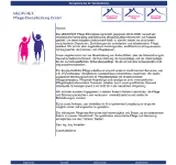 Kleine Seitenvorschau von medigreif-pflegedienst.de