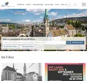 Kleine Seitenvorschau von zb.uzh.ch