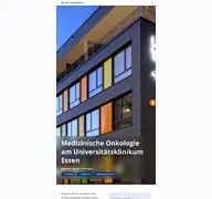 Kleine Seitenvorschau von tumorforschung.uk-essen.de