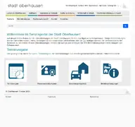 Kleine Seitenvorschau von serviceportal.oberhausen.de