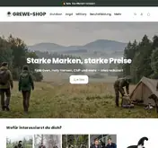 Kleine Seitenvorschau von grewe-shop.de