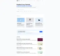 Kleine Seitenvorschau von linuxize.com
