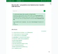 Kleine Seitenvorschau von med.moodle.elearning.lmu.de