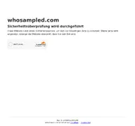 Kleine Seitenvorschau von whosampled.com