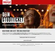 Kleine Seitenvorschau von studiticket.kinopolis.de