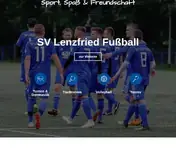 Kleine Seitenvorschau von sv-lenzfried.de