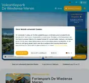 Kleine Seitenvorschau von vakantieparkdewiedensemeren.de