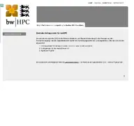 Kleine Seitenvorschau von zas.bwhpc.de