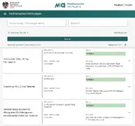 Kleine Seitenvorschau von medicineshortage.basg.gv.at
