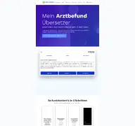 Kleine Seitenvorschau von mein-arztbefund.de
