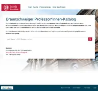 Kleine Seitenvorschau von profkat.tu-braunschweig.de