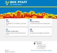 Kleine Seitenvorschau von meine.bkk-pfaff.de
