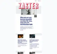 Kleine Seitenvorschau von zaster-magazin.de