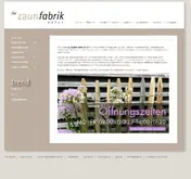 Kleine Seitenvorschau von zaunfabrik-natur.de