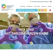 Kleine Seitenvorschau von christliches-klinikum.de