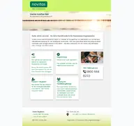 Kleine Seitenvorschau von meine.novitas-bkk.de