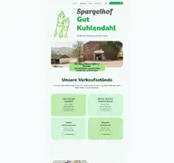 Kleine Seitenvorschau von spargelhof-gut-kuhlendahl.de