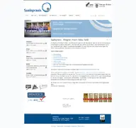 Kleine Seitenvorschau von saale-praxis.de