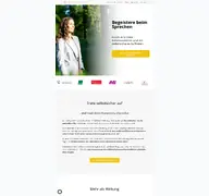 Kleine Seitenvorschau von sabrinaadams.de