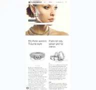 Kleine Seitenvorschau von platinschmuck.de