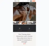 Kleine Seitenvorschau von cityfitness.de