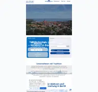 Kleine Seitenvorschau von wobau-barth.de