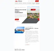 Kleine Seitenvorschau von wobau-hdl.de