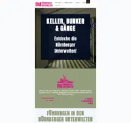 Kleine Seitenvorschau von unterwelten-nuernberg.de
