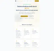 Kleine Seitenvorschau von meta-datenschutzklage.de